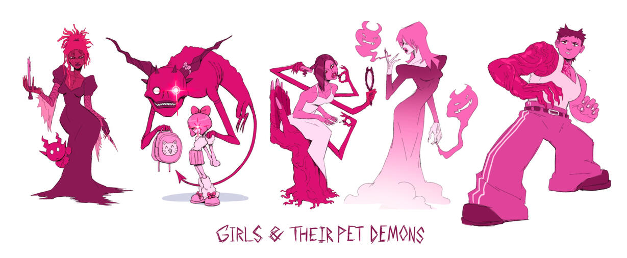Girls and their pet demons