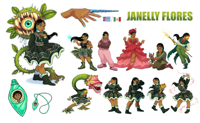 Janelly Flores Character Explorations