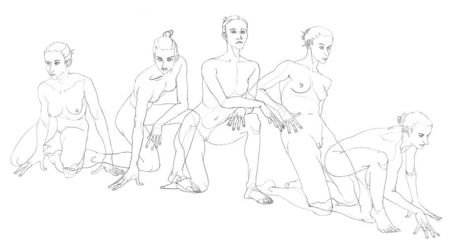 Woman On Floor (5m each)