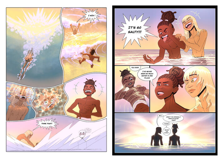 Effigy Test Pages from 12 hour comic challenge (4-5/7)